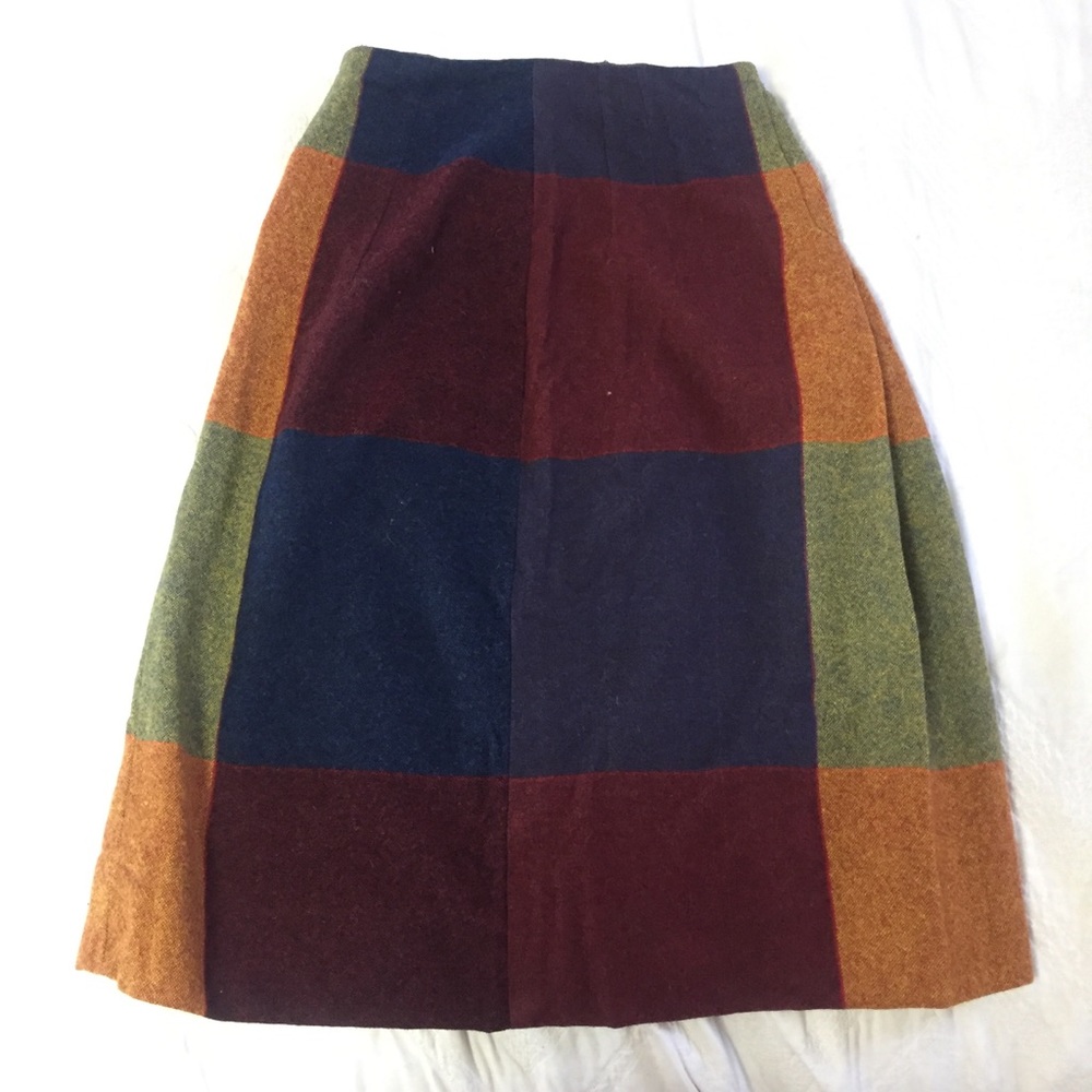 Vintage 50s/60s Wool Plaid Skirt